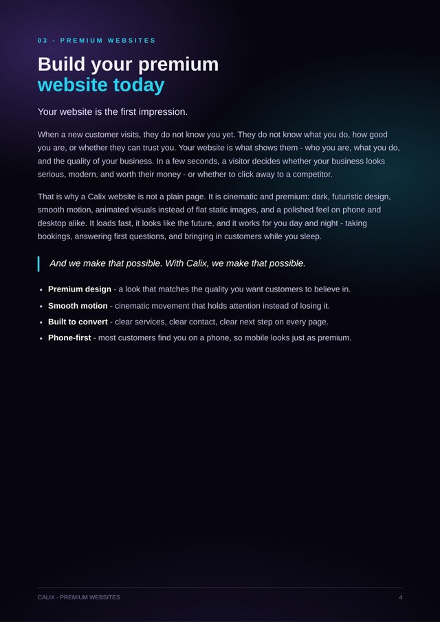 Premium Websites
